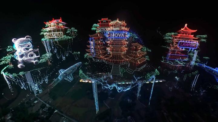 GWR STUDIOS · 吉尼斯世界纪录 无人机表演 — 画面 03